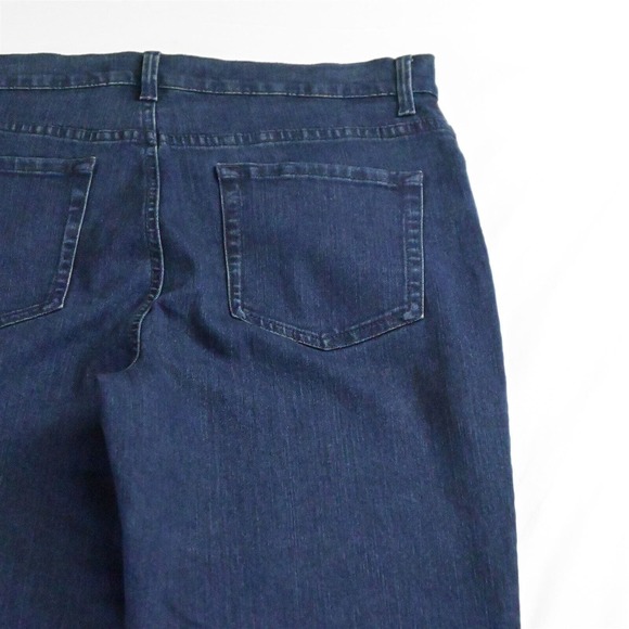 Gloria Vanderbilt 14 Amanda Trouser Dark Wash Stretch Denim Jeans - Picture 4 of 5